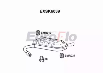 Амортизатор EuroFlo EXSK6039