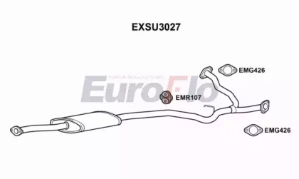 Амортизатор EuroFlo EXSU3027