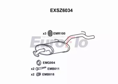 Амортизатор EuroFlo EXSZ6034