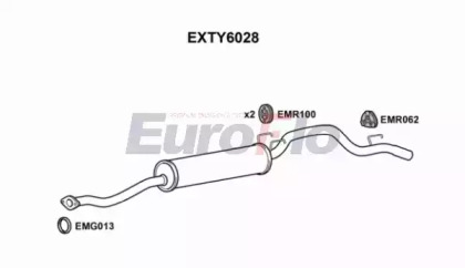 Амортизатор EuroFlo EXTY6028