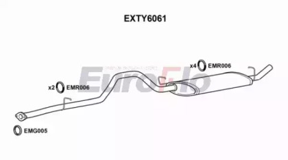 Амортизатор EuroFlo EXTY6061