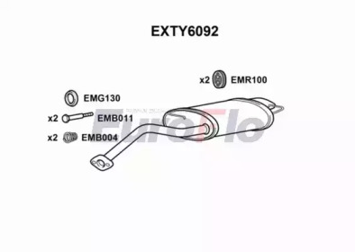 Амортизатор EuroFlo EXTY6092