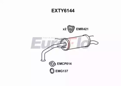 Амортизатор EuroFlo EXTY6144