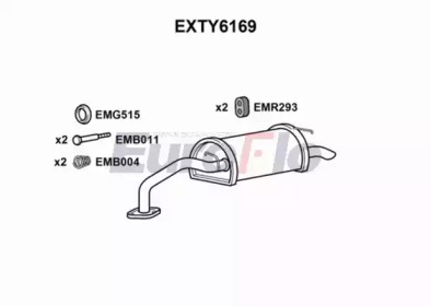 Амортизатор EuroFlo EXTY6169