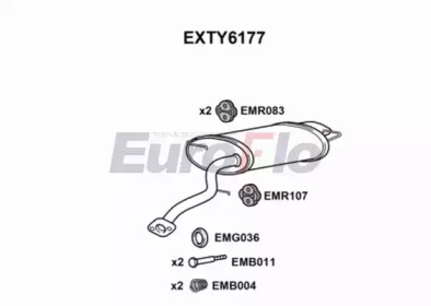 Амортизатор EuroFlo EXTY6177