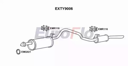 Амортизатор EuroFlo EXTY9006