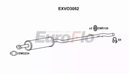 Амортизатор EuroFlo EXVO3052