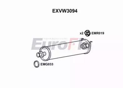 Амортизатор EuroFlo EXVW3094