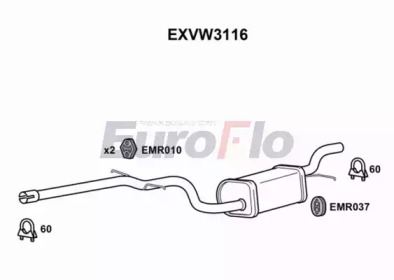 Амортизатор EuroFlo EXVW3116