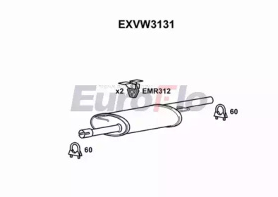 Амортизатор EuroFlo EXVW3131