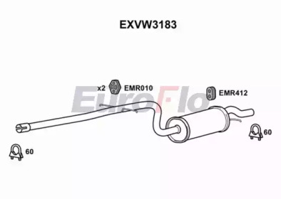 Амортизатор EuroFlo EXVW3183