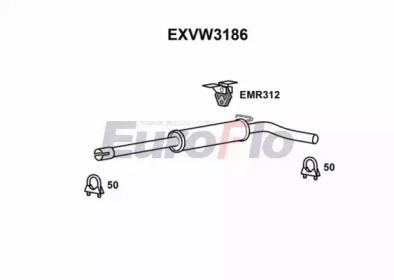 Амортизатор EuroFlo EXVW3186