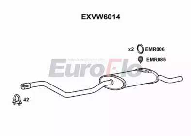 Амортизатор EuroFlo EXVW6014