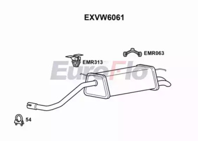 Амортизатор EuroFlo EXVW6061