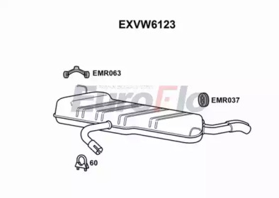 Амортизатор EuroFlo EXVW6123