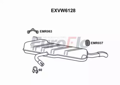 Амортизатор EuroFlo EXVW6128