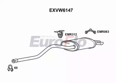 Амортизатор EuroFlo EXVW6147