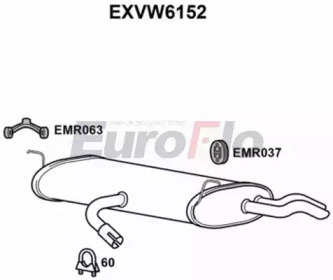 Амортизатор EuroFlo EXVW6152