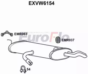 Амортизатор EuroFlo EXVW6154