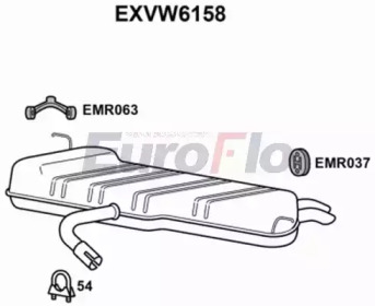 Амортизатор EuroFlo EXVW6158