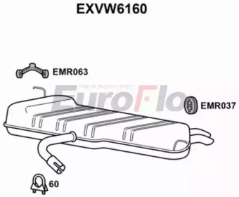 Амортизатор EuroFlo EXVW6160