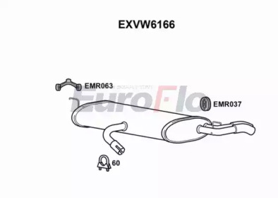 Амортизатор EuroFlo EXVW6166