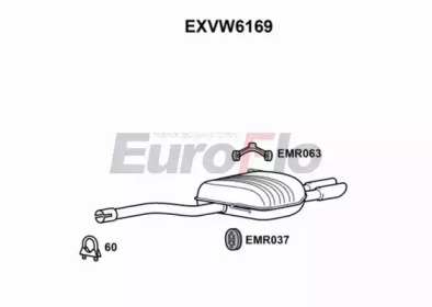 Амортизатор EuroFlo EXVW6169