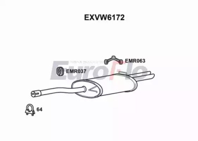 Амортизатор EuroFlo EXVW6172