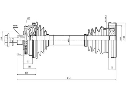 Вал AYWIPARTS AW1530683A