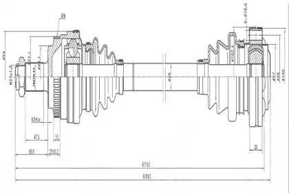 Вал AYWIPARTS AW1531035A