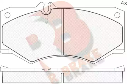 Комплект тормозных колодок R BRAKE RB0405