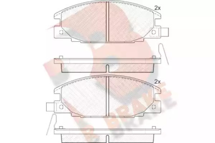 Комплект тормозных колодок R BRAKE RB0853