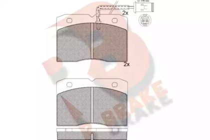 Комплект тормозных колодок R BRAKE RB0892