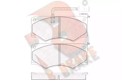 Комплект тормозных колодок R BRAKE RB0904