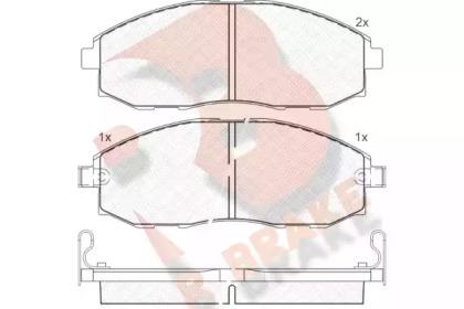 Комплект тормозных колодок R BRAKE RB1266