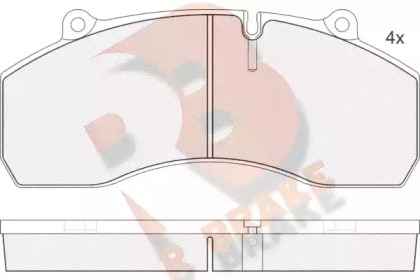 Комплект тормозных колодок R BRAKE RB1423