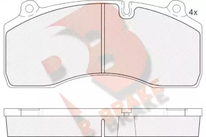 Комплект тормозных колодок R BRAKE RB1977