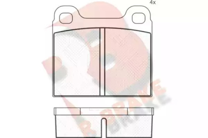 Комплект тормозных колодок R BRAKE RB0219