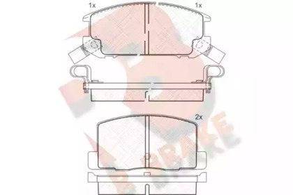 Комплект тормозных колодок R BRAKE RB0656