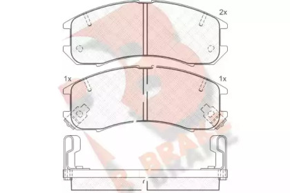 Комплект тормозных колодок R BRAKE RB0795