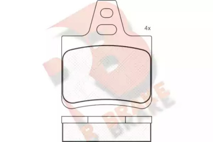 Комплект тормозных колодок R BRAKE RB0812