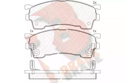 Комплект тормозных колодок R BRAKE RB0971-204