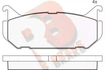 Комплект тормозных колодок R BRAKE RB1110