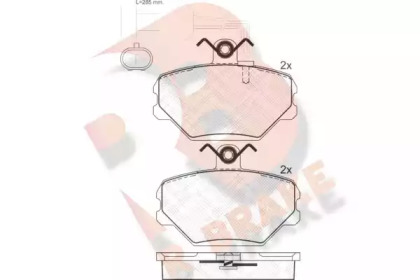 Комплект тормозных колодок R BRAKE RB1127