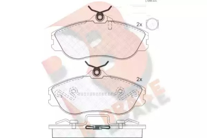 Комплект тормозных колодок R BRAKE RB1239