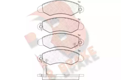 Комплект тормозных колодок R BRAKE RB1293