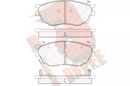 Комплект тормозных колодок R BRAKE RB1542