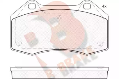 Комплект тормозных колодок R BRAKE RB1679