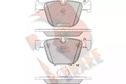 Комплект тормозных колодок R BRAKE RB1687