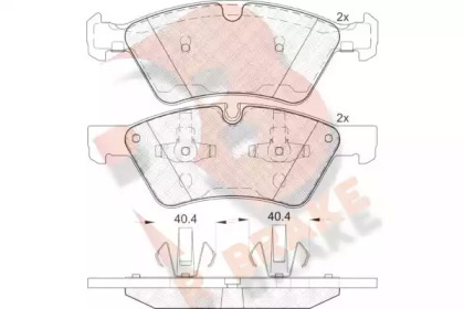 Комплект тормозных колодок R BRAKE RB1771